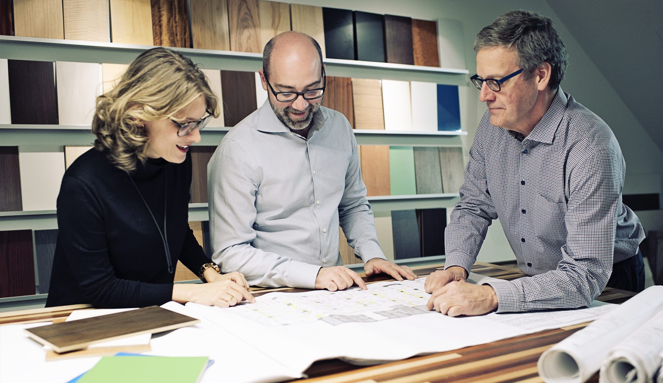 Team meeting at P&R Desjardins